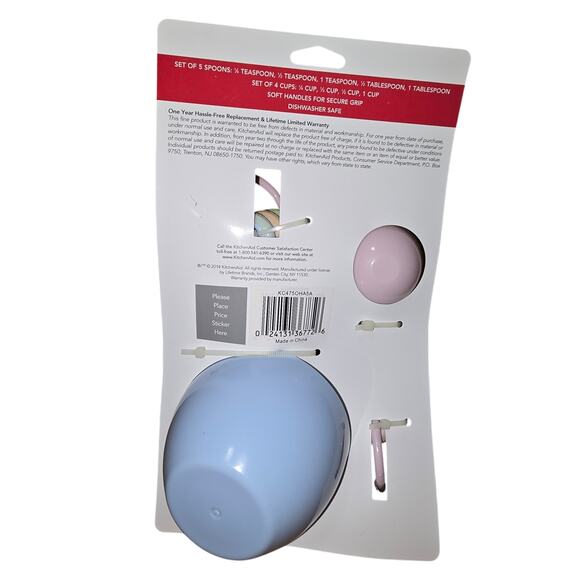 KitchenAid Multi Color Measuring Cups and Spoons Set Easter NWT - Picture 2 of 2